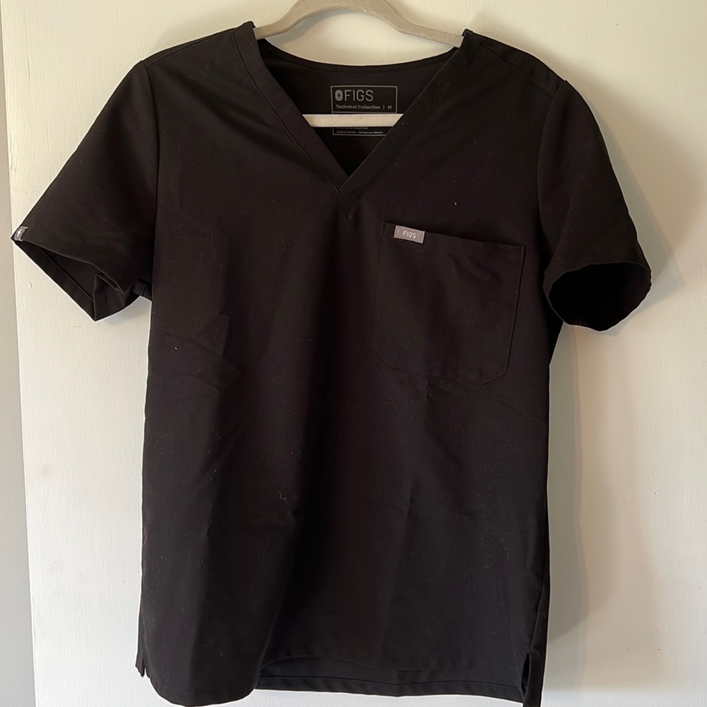 Black Fig Scrub Top